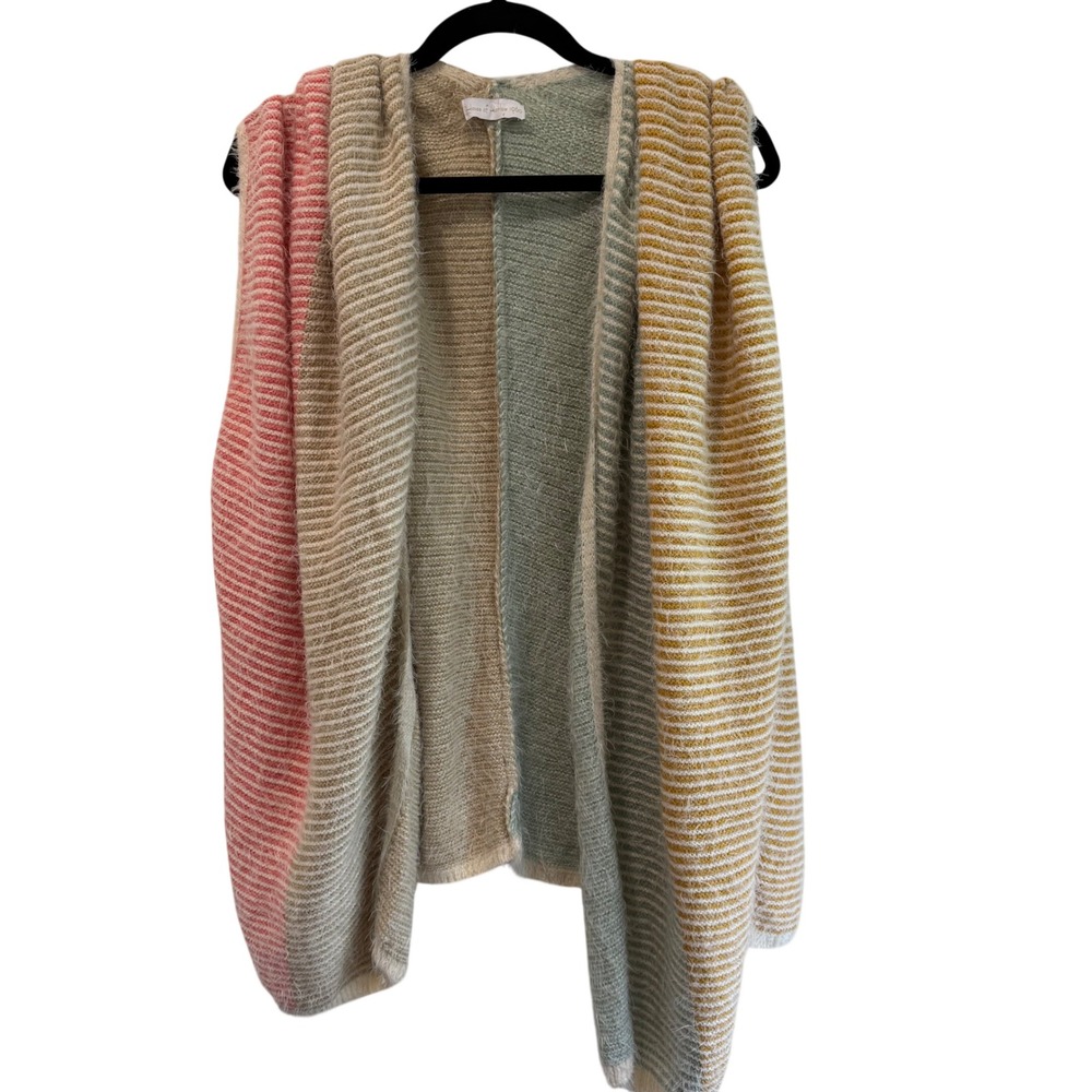 House of Harlow‎ 1960 Striped Colorblock Kimono Cardigan